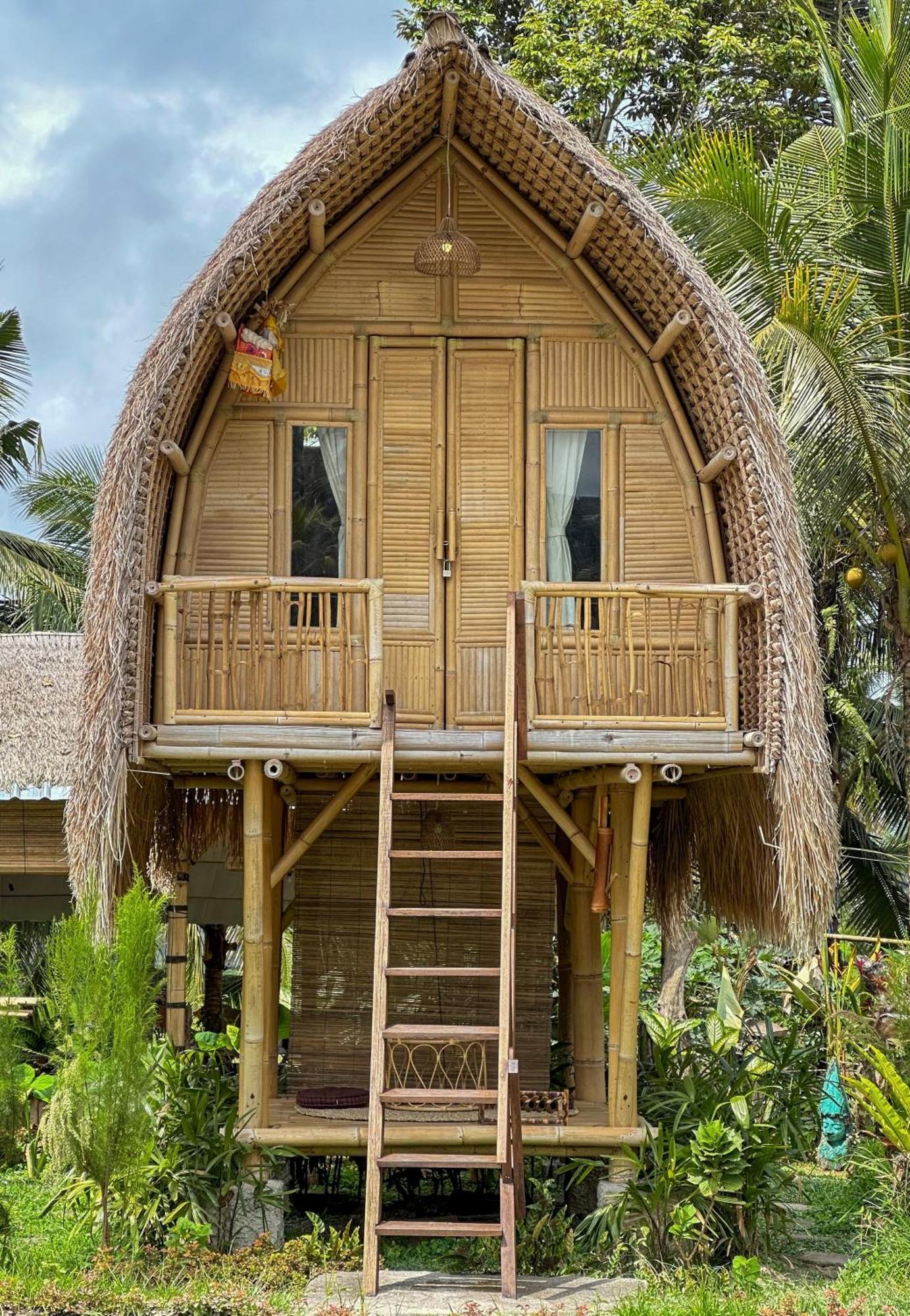 Kawig Bamboo House - Ricefield View, Eco Bamboo Home Tampaksiring Екстер'єр фото