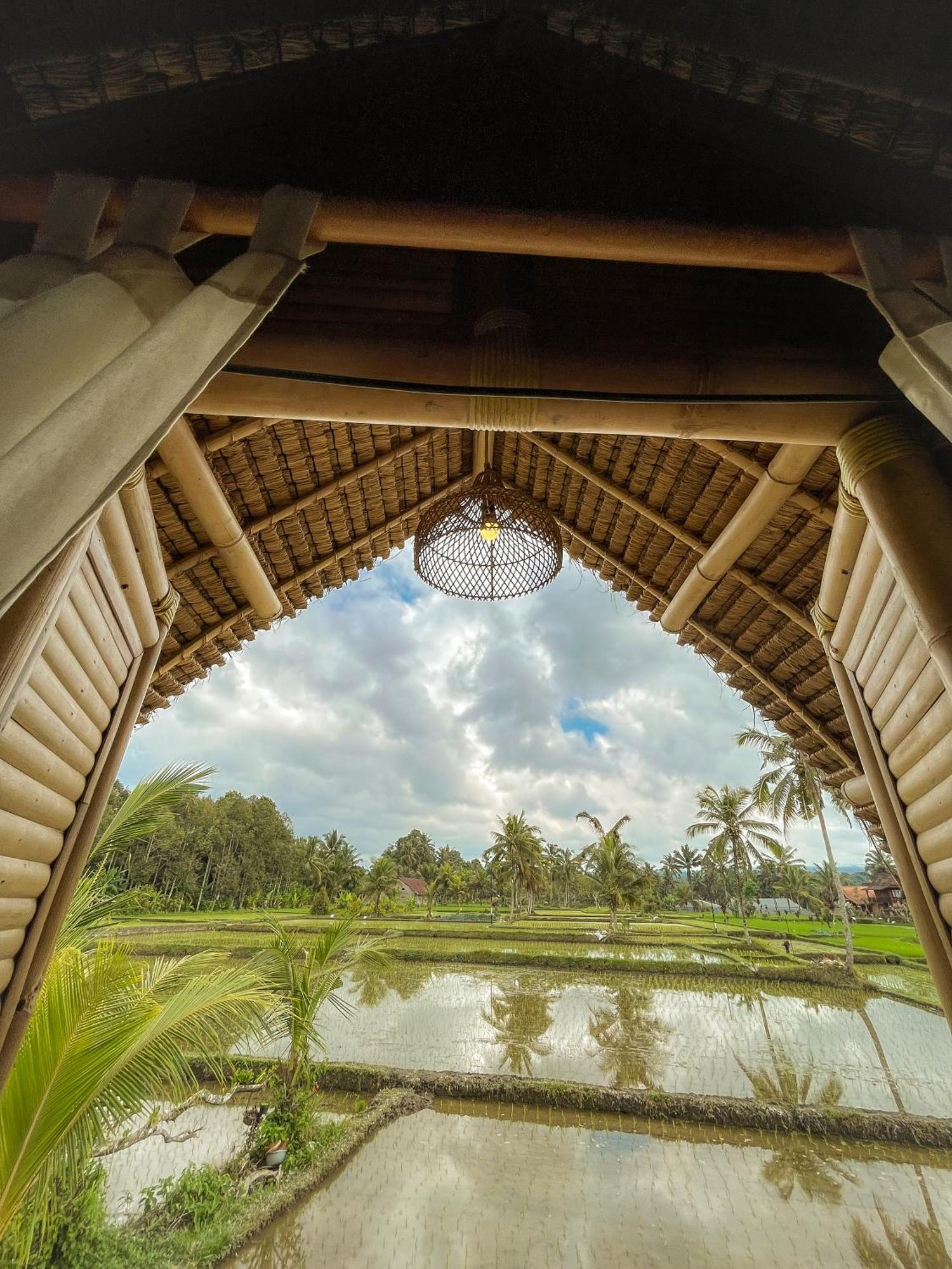 Kawig Bamboo House - Ricefield View, Eco Bamboo Home Tampaksiring Екстер'єр фото